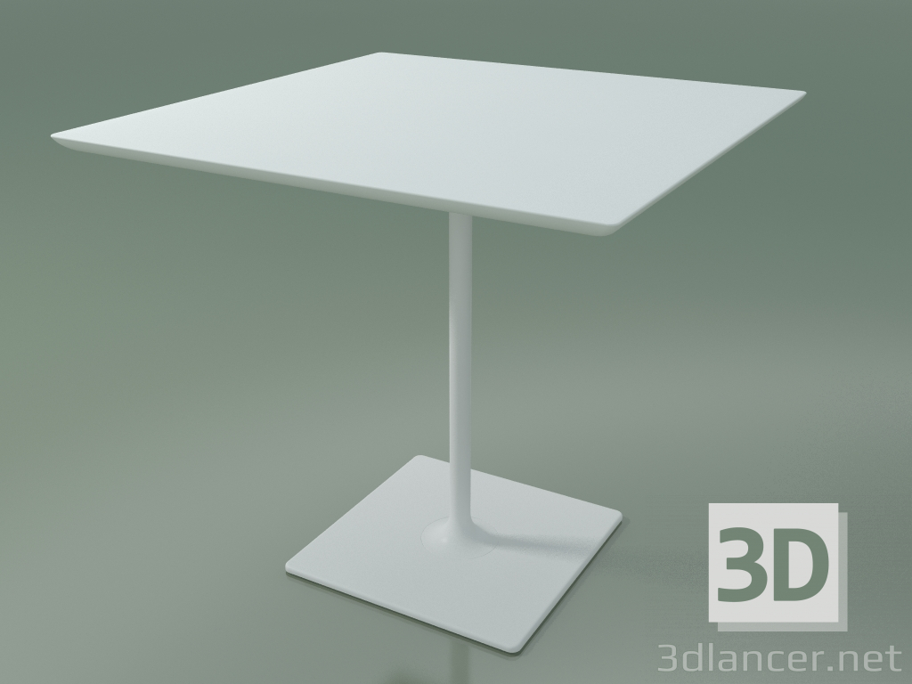 3d model Square table 0661 (H 74 - 80x80 cm, M02, V12) - preview