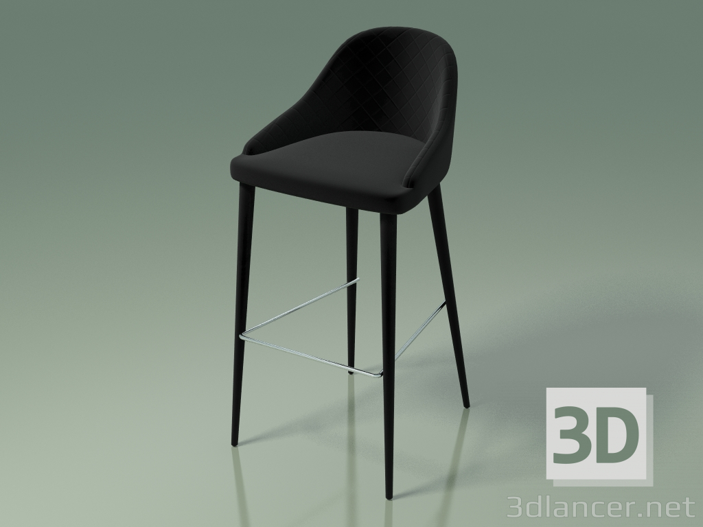 3 डी मॉडल बार कुर्सी एलिजाबेथ (111277, काली) - पूर्वावलोकन