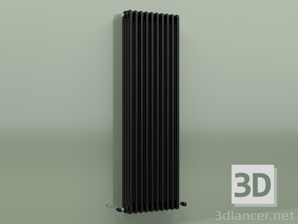 modèle 3D Radiateur TESI 4 (H 1500 10EL, Noir - RAL 9005) - preview