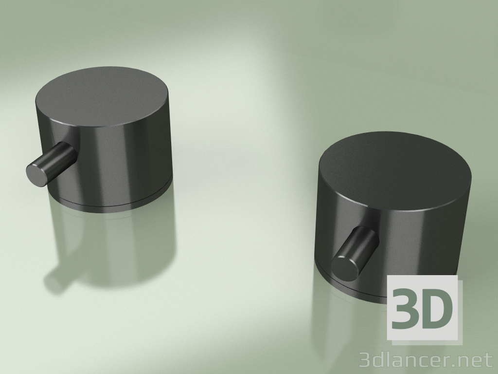 modello 3D Due valvole miscelatrici di intercettazione in coperta (12 52 V, ON) - anteprima