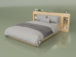 Bed with organizers 1400 x 2000 (10312)