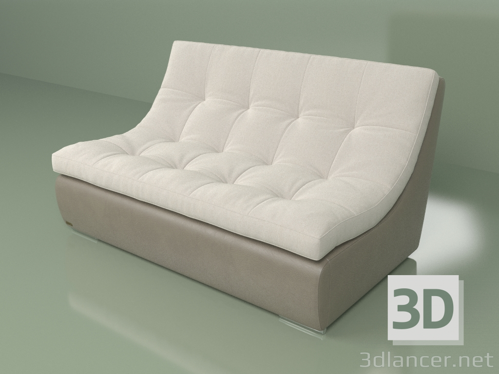 modello 3D Modulo divano Porto Puma (PP2) - anteprima