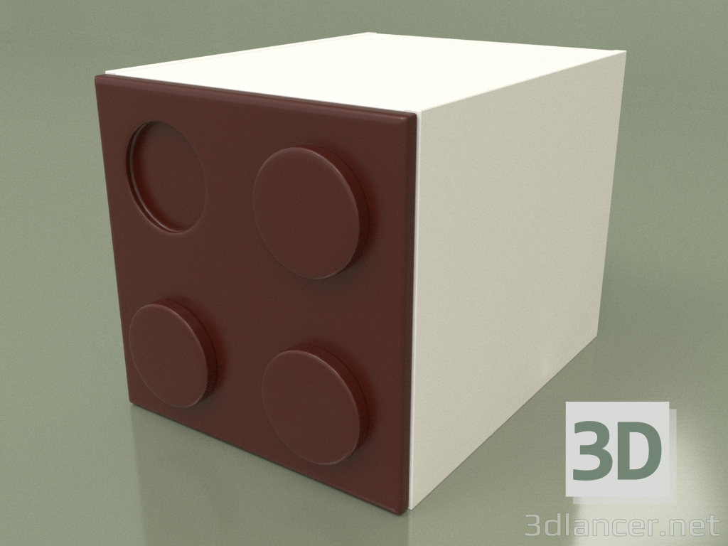modello 3D Cubo guardaroba per bambini (Arabika) - anteprima