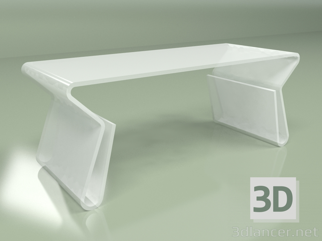 modello 3D Tavolino in acrilico - anteprima