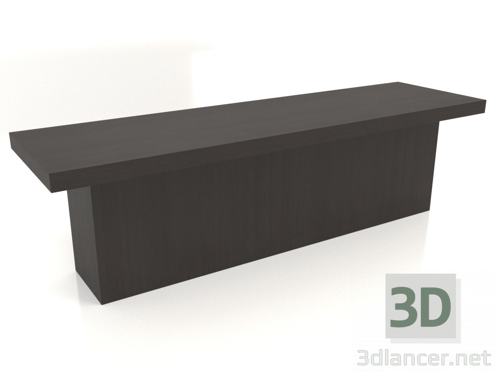 modello 3D Panca VK 10 (1600x450x450, legno marrone scuro) - anteprima