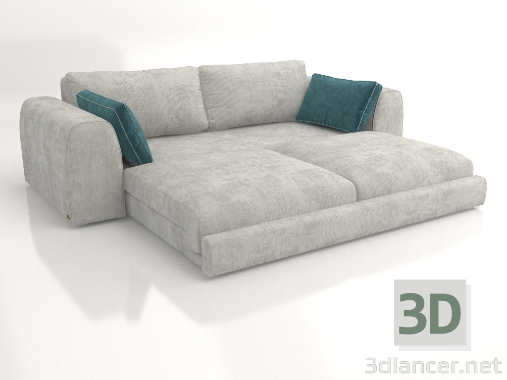 3d model Sofa-bed straight ISLAND (expanded) - preview