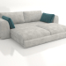 3D modeli Yataklı kanepe düz ADASI (genişletilmiş) - önizleme