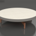 3 डी मॉडल गोल कॉफी टेबल Ø90x22 (क्वार्ट्ज ग्रे, डेकटन डैने) - पूर्वावलोकन