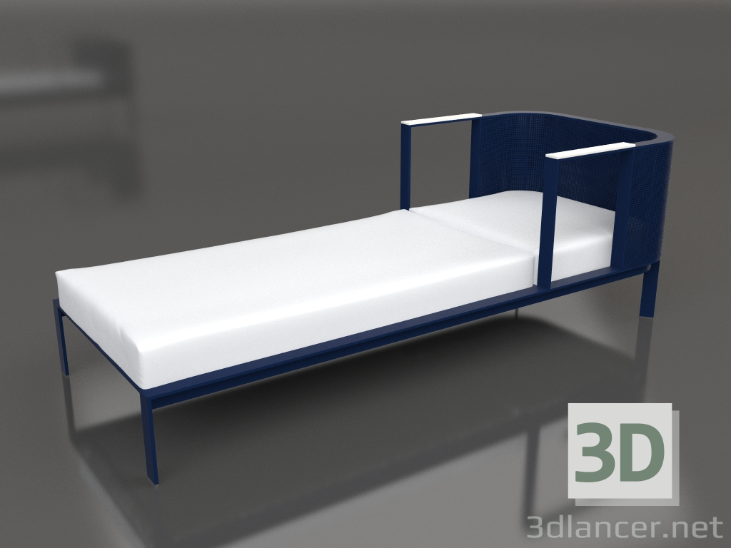 3D modeli Şezlong (Gece Mavisi) - önizleme
