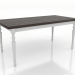 modèle 3D Table à manger 1600x800 mm (blanc, frêne noyer) - preview