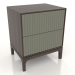 modello 3D Comodino FARGO 2 cassetti con frontali fresati (oliva, rovere scuro, opzione 4) - anteprima