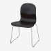 3D Modell Stapelbarer schwarzer Stuhl - Vorschau