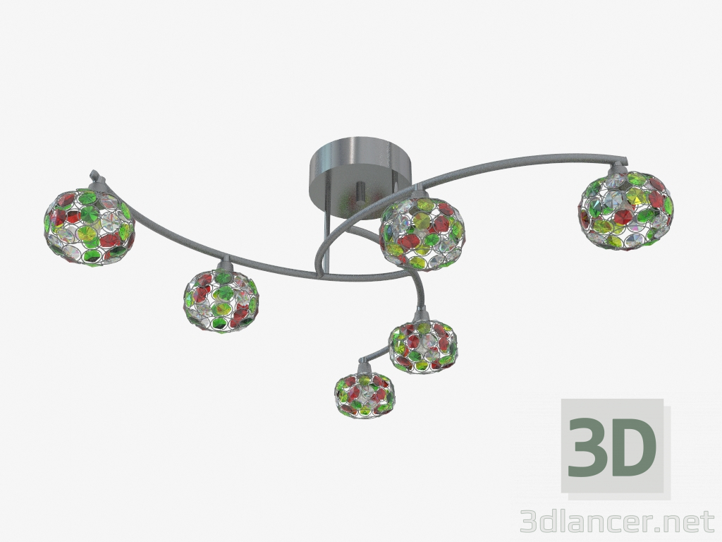 modello 3D Soffitto per illuminazione a soffitto Crea Color (2598 6C) - anteprima