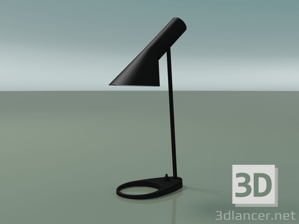 3d model Lámpara de mesa AJ TABLE MINI (20W E14, NEGRO) - vista previa