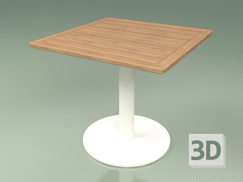 3D Modell Tabelle 001 (Metallmilch, Teakholz) - Vorschau
