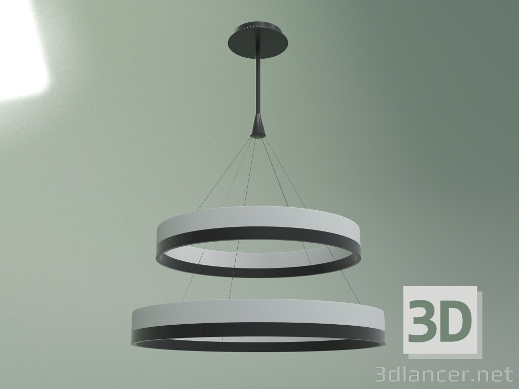 3d model Pendant lamp Double Circle - preview