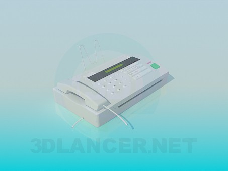 3d модель Факсимільний апарат – превью 3d модель Факсимільний апарат – превью