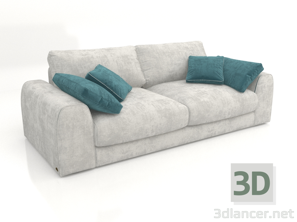 3D Modell Gerades Schlafsofa ISLAND - Vorschau