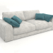 modèle 3D Canapé-lit droit ISLAND - preview