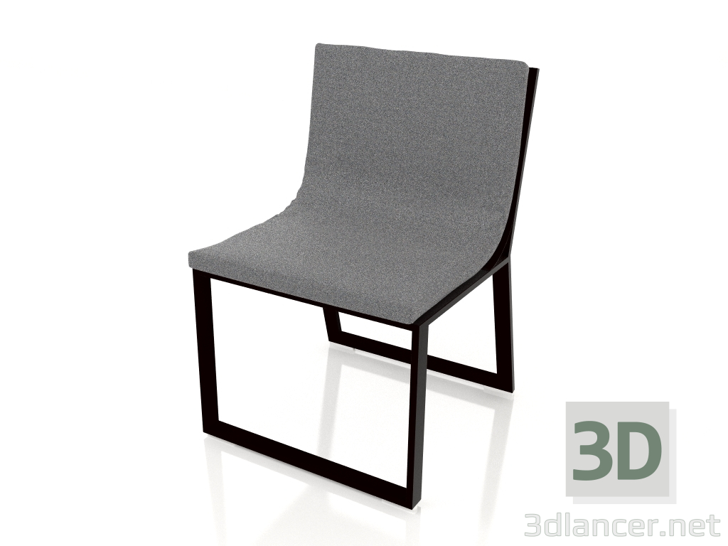 3D modeli Yemek sandalyesi (Siyah) - önizleme