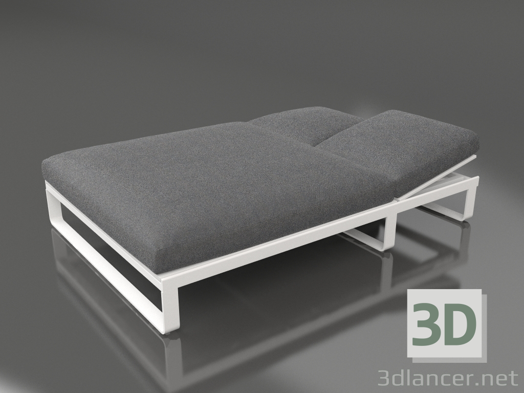 3D modeli Dinlenme yatağı 140 (Beyaz) - önizleme