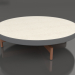 3d model Round coffee table Ø90x22 (Anthracite, DEKTON Danae) - preview