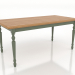 modèle 3D Table à manger 1600x800 mm (vert, chêne naturel) - preview