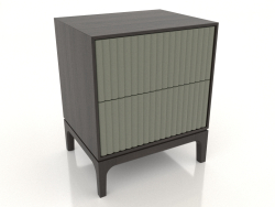Comodino FARGO 2 cassetti con frontali fresati (ulivo, rovere wengé, opzione 4)