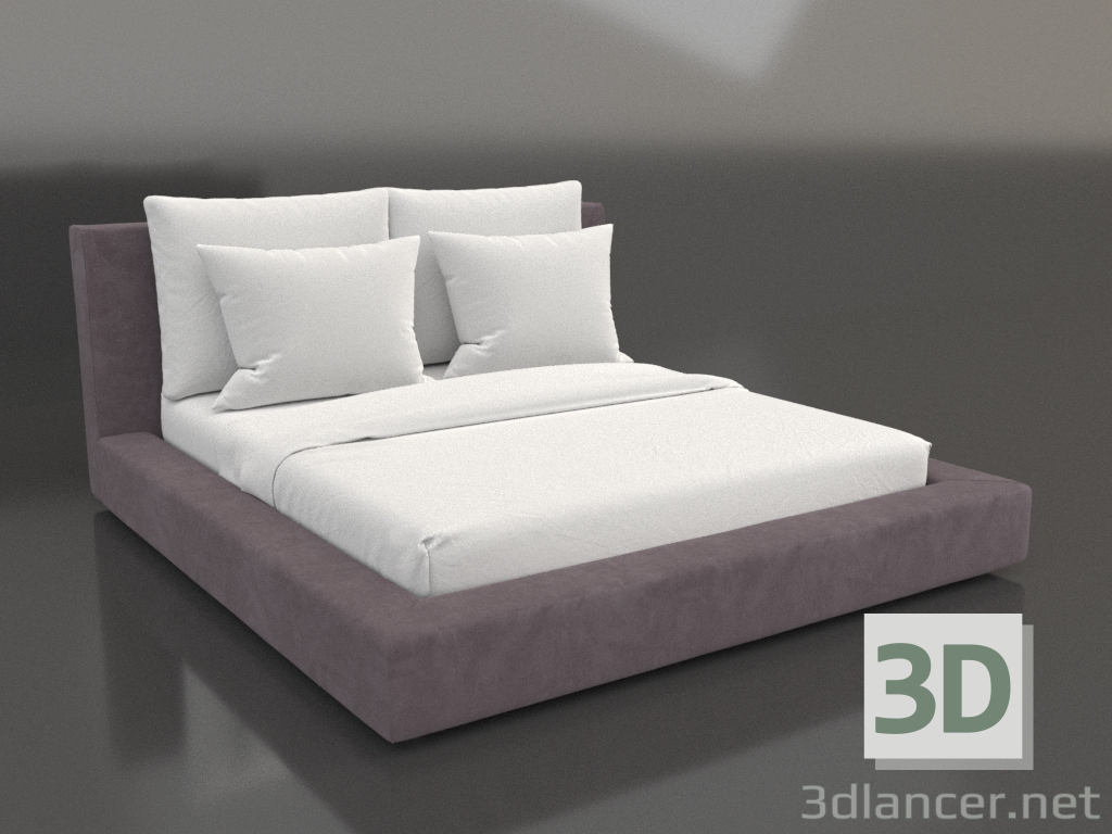 3d модель Дизайнерская кровать Soft – превью