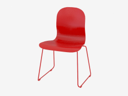 Chaise empilable rouge Tate