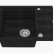 3D Modell Spüle, 1 Schüssel mit Abtropffläche - Graphit Andante (ZQN 211A) - Vorschau