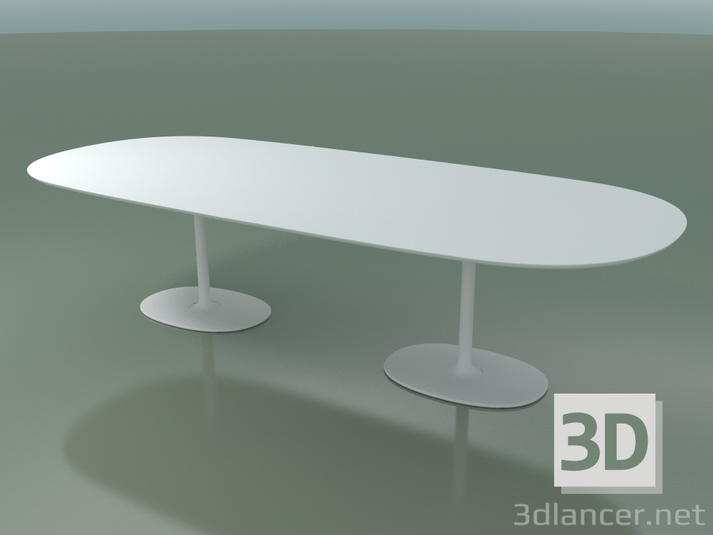 3d model Oval table 0665 (H 74 - 300x131 cm, M02, V12) - preview