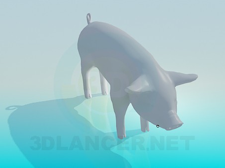 3d модель Свинья – превью 3d модель Свинья – превью