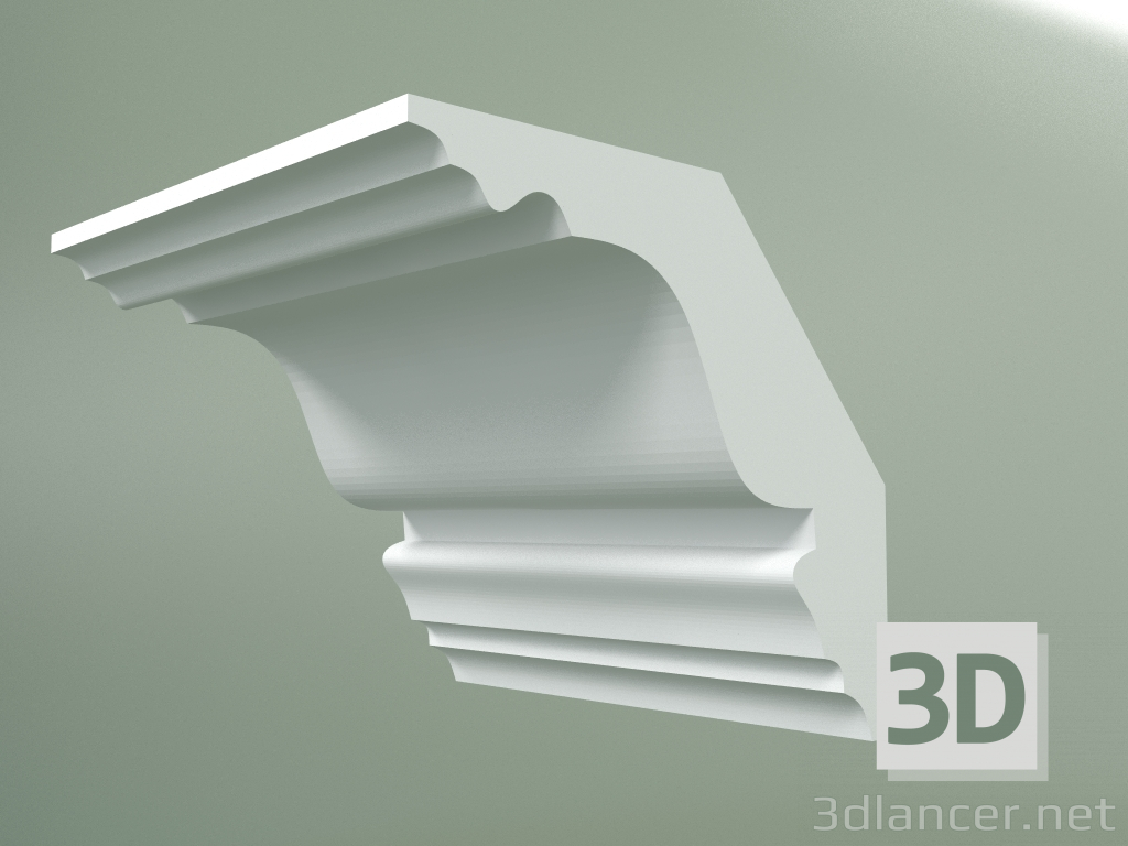 modello 3D Cornicione in gesso (zoccolo a soffitto) KT103 - anteprima