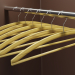 3d wooden hangers model buy - render