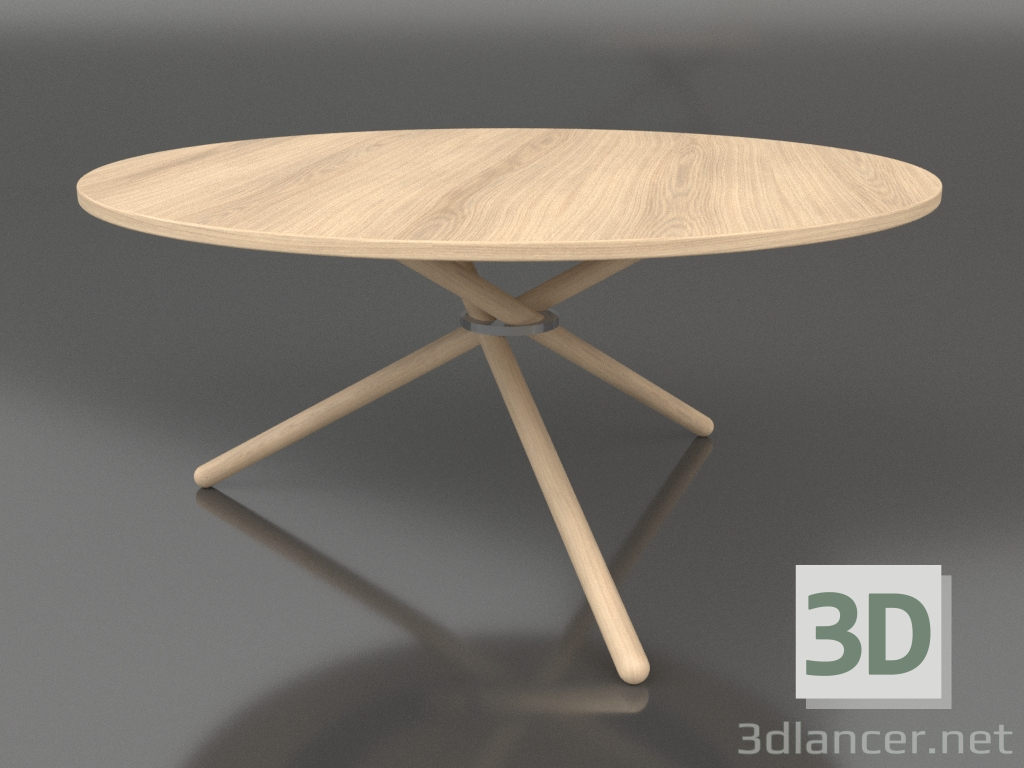 modello 3D Tavolino Edda (Rovere Chiaro, Rovere Chiaro) - anteprima