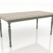 modèle 3D Table à manger 1600x800 mm (vert, chêne éclairci) - preview