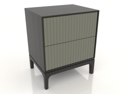 Comodino FARGO 2 cassetti con frontali fresati (oliva, rovere nero, opzione 4)