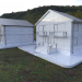 Casas con azulejos 3D modelo Compro - render