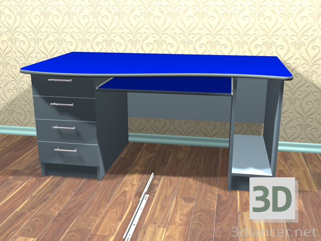 mesa de la oficina 3D modelo Compro - render