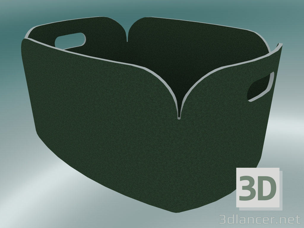 3D Modell Wagenwiederherstellung (Dunkelgrün) - Vorschau