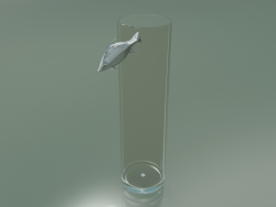 Peixe de ilusão de vaso (A 56cm, D 15cm)