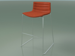 Bar chair 0483 (on a sled, with leather upholstery)