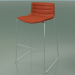 3d model Bar chair 0483 (on a sled, with leather upholstery) - preview