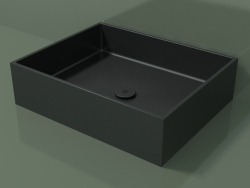 Countertop washbasin (01UN31301, Deep Nocturne C38, L 60, P 48, H 16 cm)