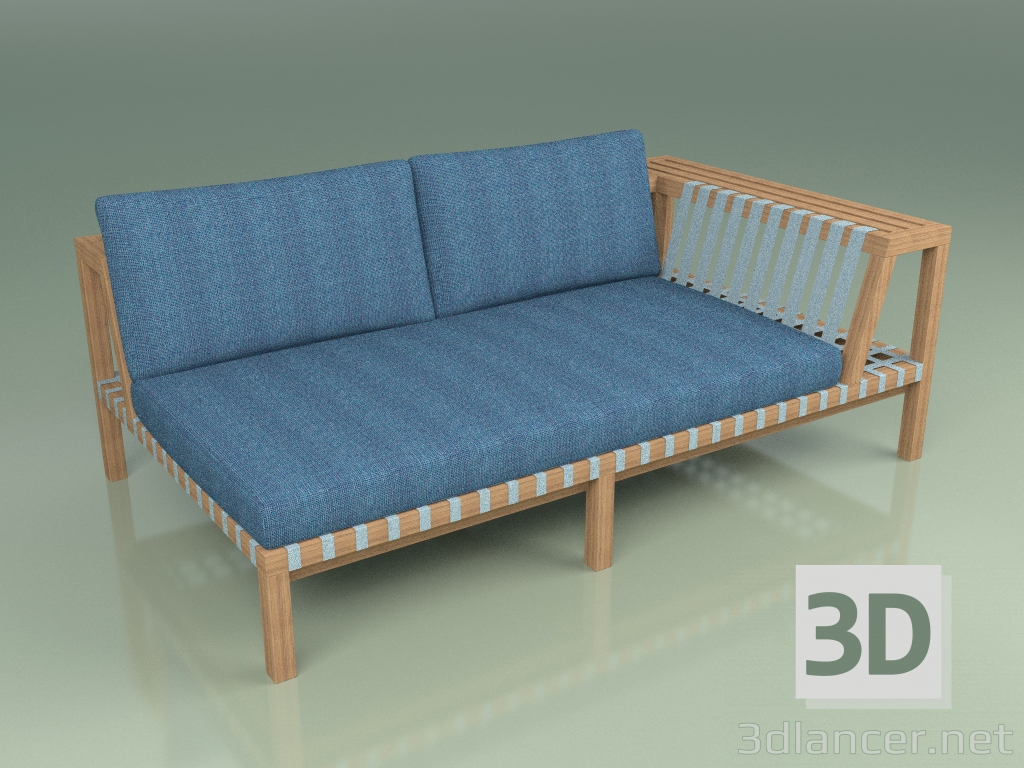 3d model Sofa (left module) 122 - preview