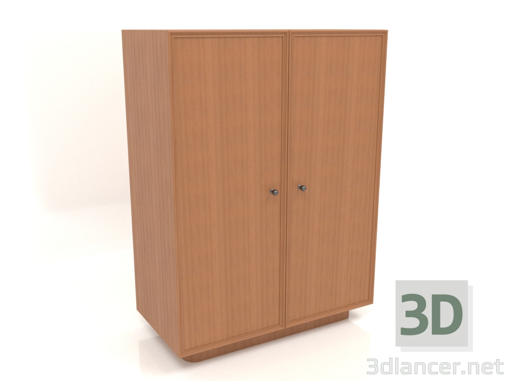 3 डी मॉडल अलमारी डब्ल्यू 04 (803x406x1082, लकड़ी लाल) - पूर्वावलोकन