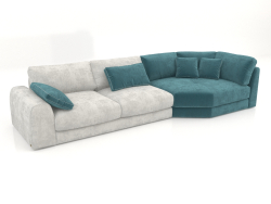 ISLAND sofa-bed with chaise longue