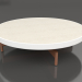 3 डी मॉडल गोल कॉफ़ी टेबल Ø90x22 (सफ़ेद, डेकटन डेने) - पूर्वावलोकन