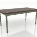 modèle 3D Table à manger 1600x800 mm (vert, noyer foncé) - preview